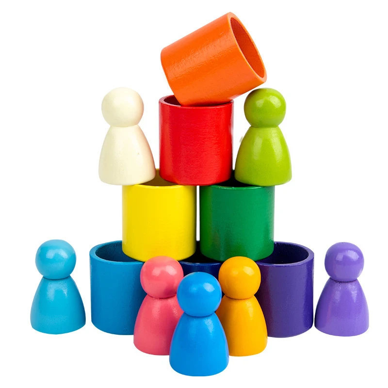 DIY children's wooden rainbow toy creative wood rainbow stacked balance blocks baby toy Montessori educational toys for kids
DIY children's wooden rainbow toy creative wood rainbow stacked balance blocks baby toy Montessori educational toys for kids