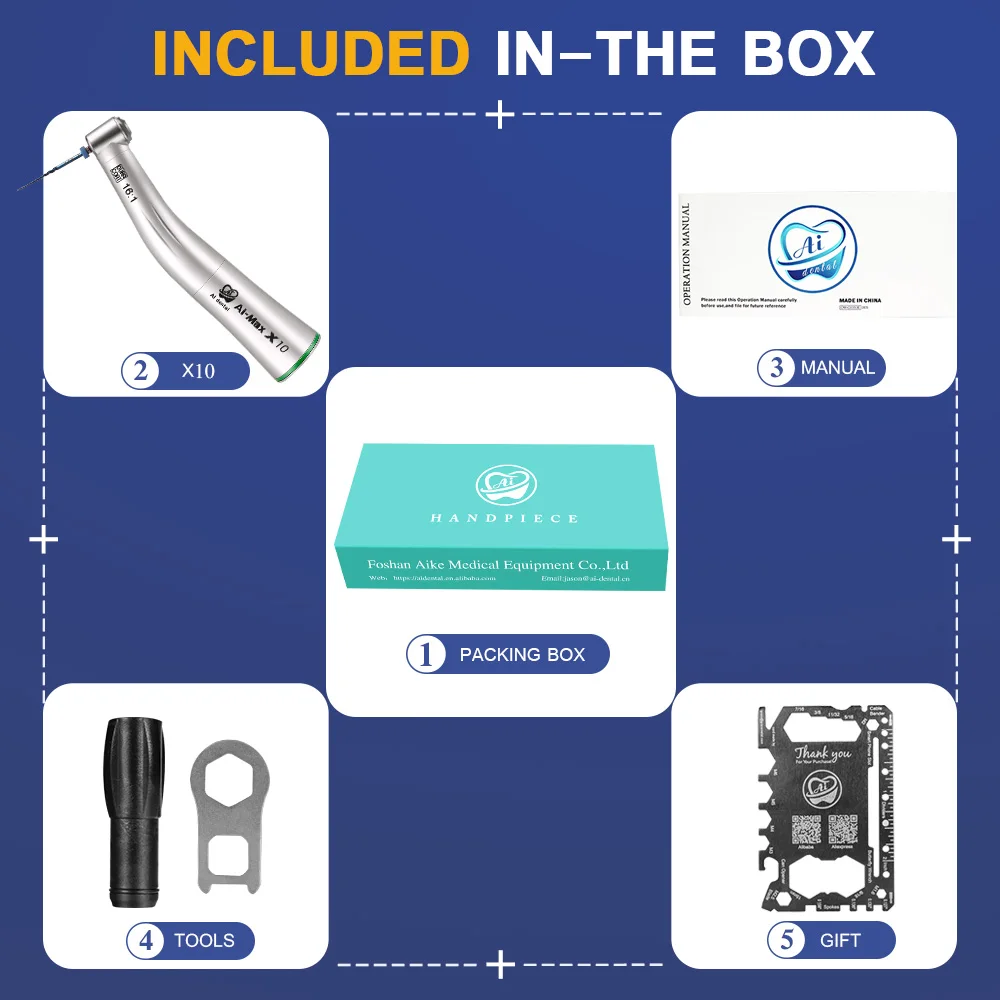 Dental Handpiece Accessories 16:1 Reduction Slow Speed Handpiece X10 For Root Canal Endodontic Treatment 
Dental Handpiece Accessories 16:1 Reduction Slow Speed Handpiece X10 For Root Canal Endodontic Treatment