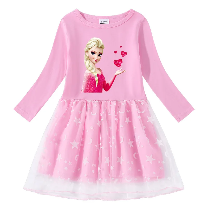 Fall Kids Dresses for Girls Frozen Elsa Little Children Clothes Vestidos Pretty Mesh Long Sleeve Party Dress Star Moon Clothing
Fall Kids Dresses for Girls Frozen Elsa Little Children Clothes Vestidos Pretty Mesh Long Sleeve Party Dress Star Moon Clothing