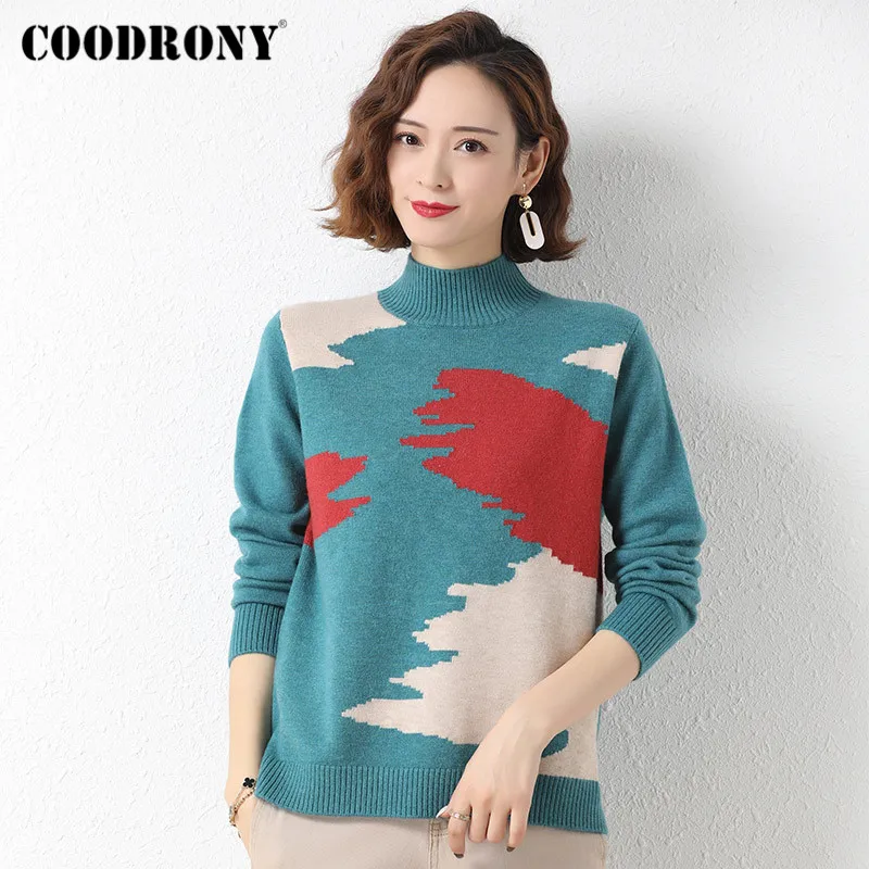 COODRONY Brand Autumn Winter Soft Warm Geometric Women Jumpers Streetwear Fashion Knitted Female Pullover Sweaters W1188
COODRONY Brand Autumn Winter Soft Warm Geometric Women Jumpers Streetwear Fashion Knitted Female Pullover Sweaters W1188