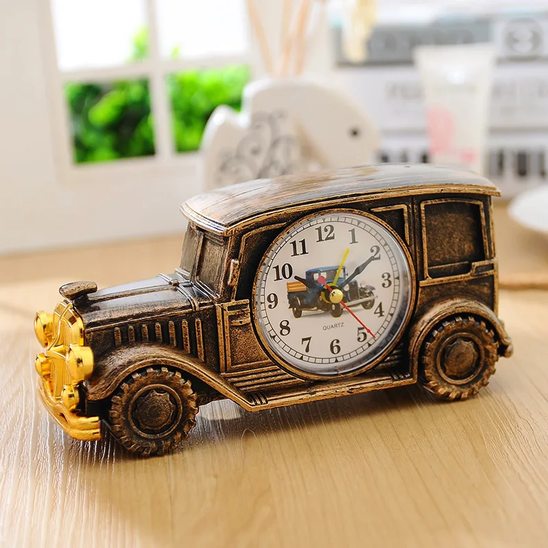 Настольные часы-будильник в ретро стиле с питанием от батареи часы для детей