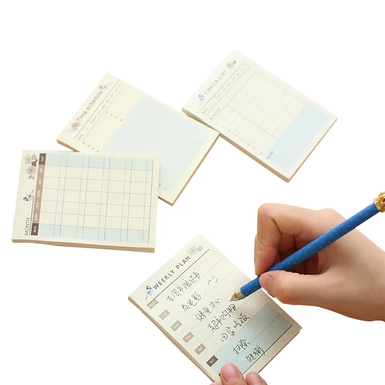 20packs/1200sheets Creative Weekly Month Memo Pad Sticky Notes Planner Paper Notepads School Office Desk Memo List Sticker Post
20packs/1200sheets Creative Weekly Month Memo Pad Sticky Notes Planner Paper Notepads School Office Desk Memo List Sticker Post