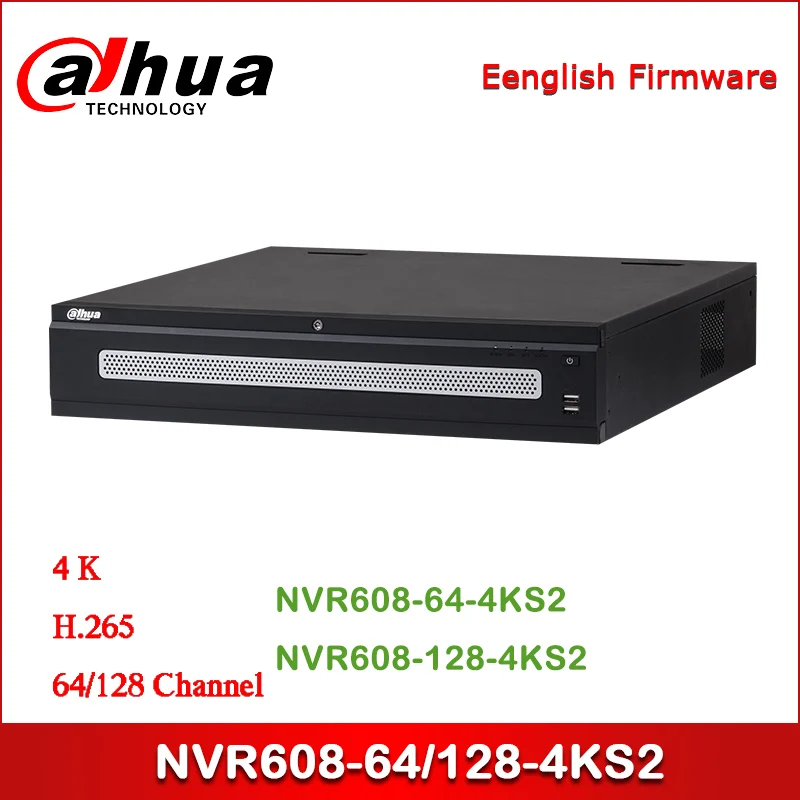 Dahua NVR NVR608-64-4KS2 NVR608-128-4KS2 64/128 канальный ультра 4K H.265 сетевой видеомагнитофон умное