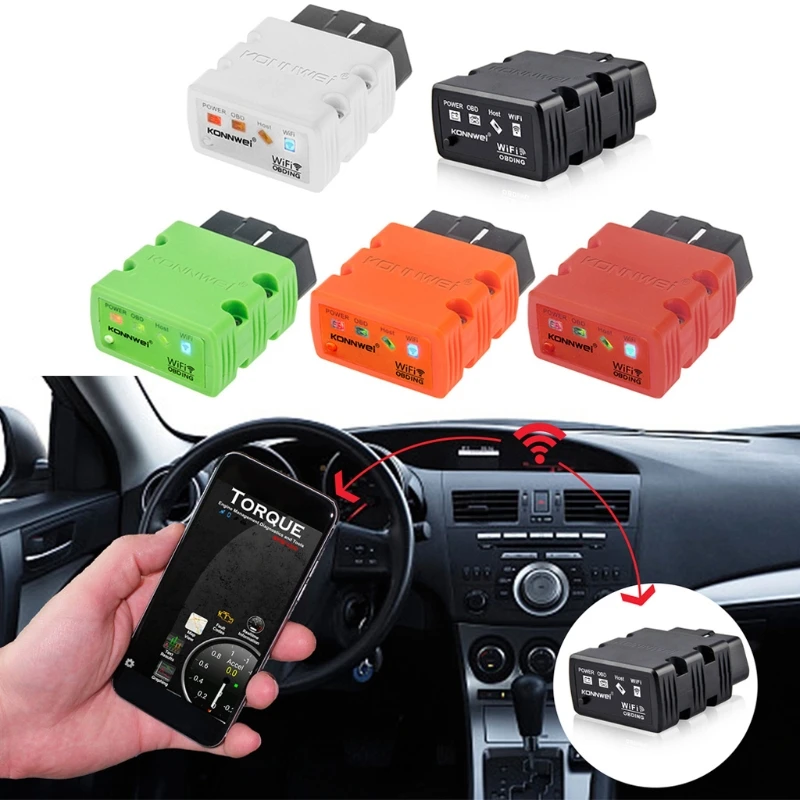Wifi 12V KW902 Car Fault Detector Auto Diagnostic Tool 12V OBD2 Scanner Software Black & Green
Wifi 12V KW902 Car Fault Detector Auto Diagnostic Tool 12V OBD2 Scanner Software Black & Green