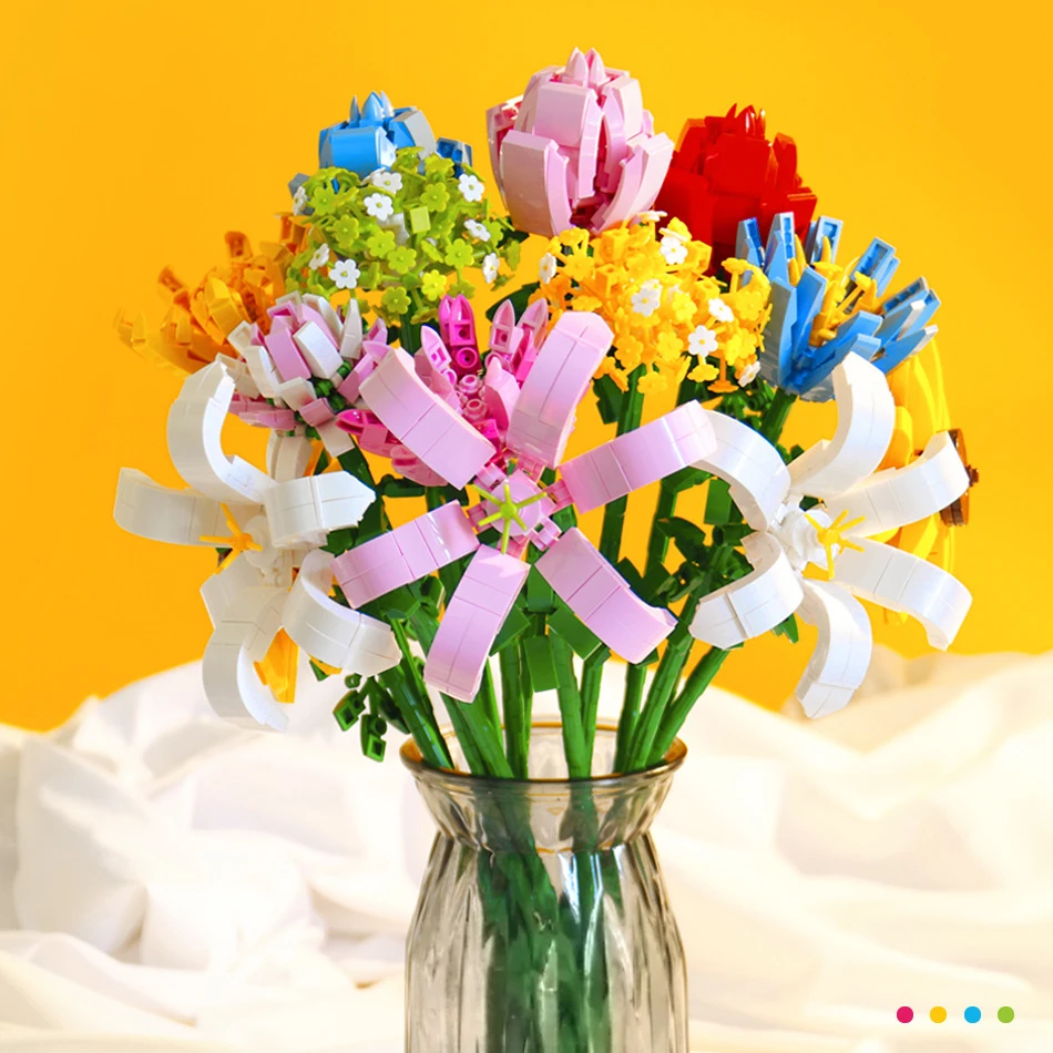 MY87009 Technical Ideas Diy Flower Building Block Flower Art Series Assembled Building Block Toys Holiday Gift Decorations
MY87009 Technical Ideas Diy Flower Building Block Flower Art Series Assembled Building Block Toys Holiday Gift Decorations