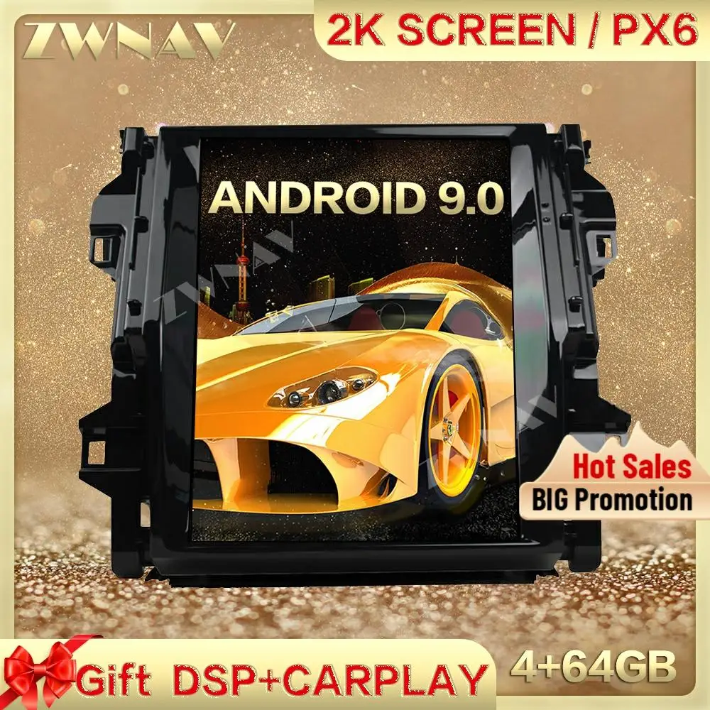 PX6 DSP Carplay Tesla screen 4G+64GB Android 9.0 Car Multimedia Player For TOYOTA FORTUNER 2016 GPS Radio Auto stereo head unit
PX6 DSP Carplay Tesla screen 4G+64GB Android 9.0 Car Multimedia Player For TOYOTA FORTUNER 2016 GPS Radio Auto stereo head unit