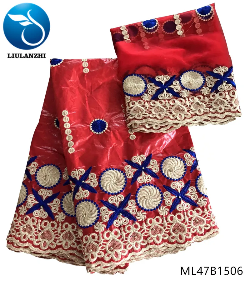 LIULANZHI Embroidery bazin lace fabrics Top sale african riche getzner embroidery beaded for dress 7yards bazin brocade ML47B15
LIULANZHI Embroidery bazin lace fabrics Top sale african riche getzner embroidery beaded for dress 7yards bazin brocade ML47B15