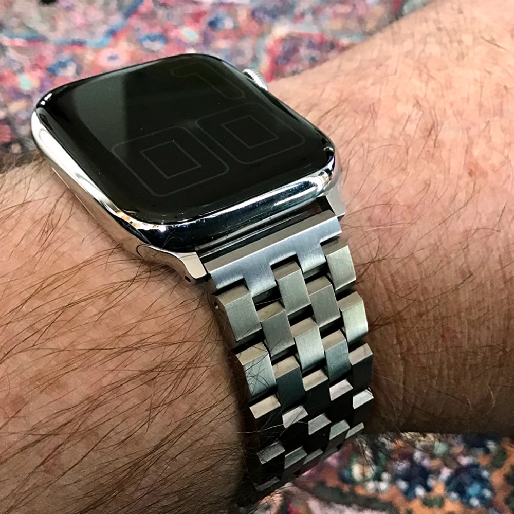 Men watchband for apple watch se 44mm 42mm iwatch 5 4 3 band heavy Solid Stainless Steel Metal correa for apple watch 40mm 38mm
Men watchband for apple watch se 44mm 42mm iwatch 5 4 3 band heavy Solid Stainless Steel Metal correa for apple watch 40mm 38mm