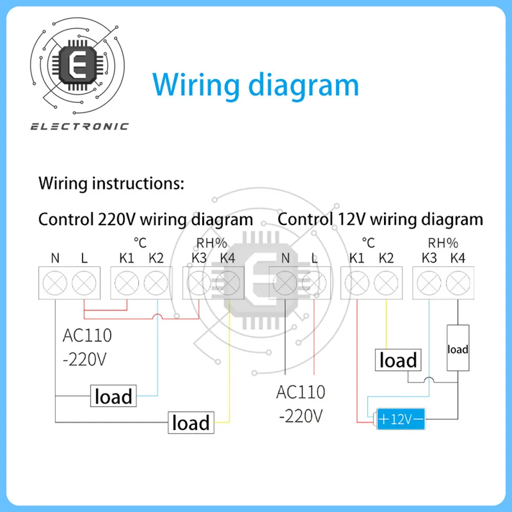 AC110-220V LCD Digital Thermometer Hygrometer Incubator Aquarium Temperature Humidity Controller Timer for Thermostat Humidistat
AC110-220V LCD Digital Thermometer Hygrometer Incubator Aquarium Temperature Humidity Controller Timer for Thermostat Humidistat