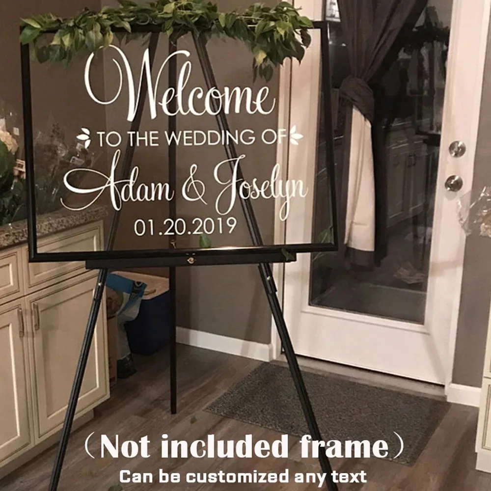 Stikers Welcome to Wedding sign Custom Stickers Personalized Names Vinyl Wedding Sign Wedding poster Decor
Stikers Welcome to Wedding sign Custom Stickers Personalized Names Vinyl Wedding Sign Wedding poster Decor