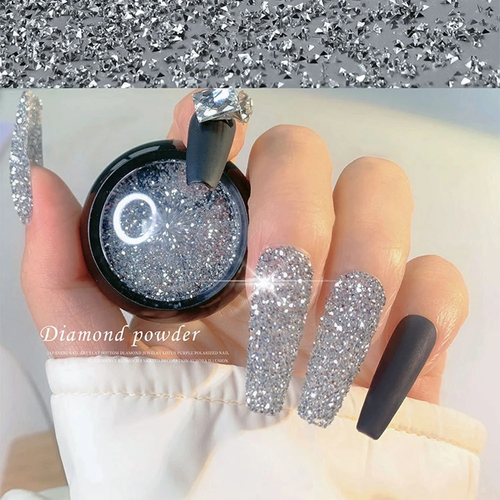 Diamond Nail Glitter Super Shinny Crystal Powder Nail Decoration DIY Nail Art Manicure Tool 
Diamond Nail Glitter Super Shinny Crystal Powder Nail Decoration DIY Nail Art Manicure Tool