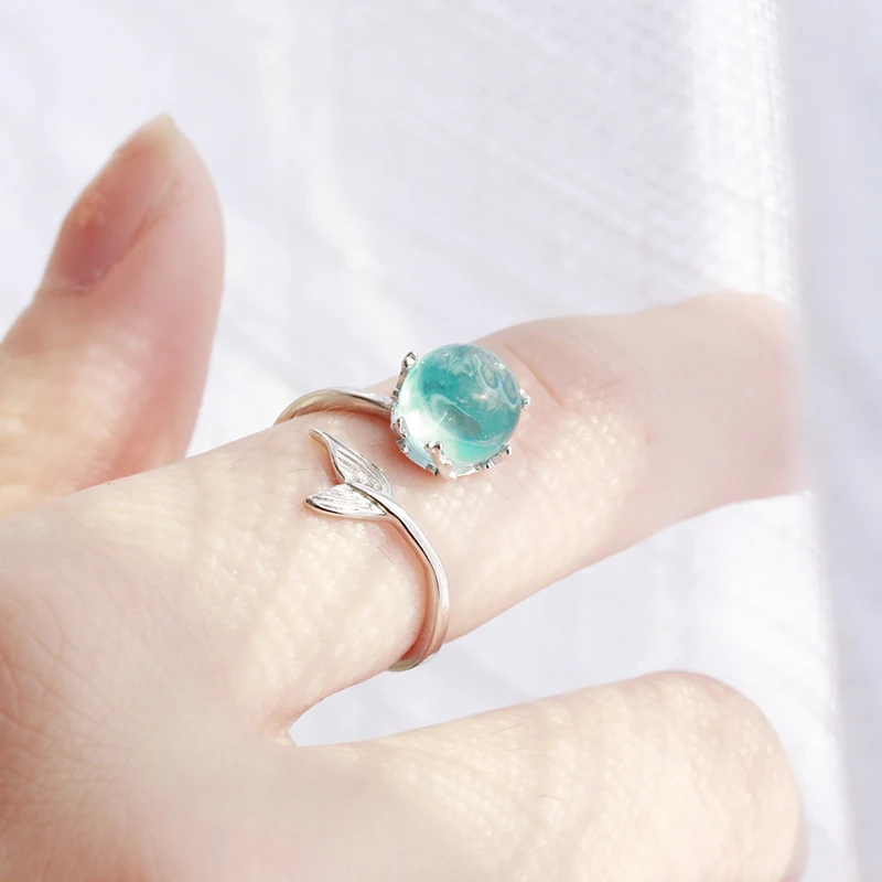 Stylish Personality Design Mermaid Foam Crystal Adjustable Ring for Women Engagement Silver Finger aquamarine 925 ring
Stylish Personality Design Mermaid Foam Crystal Adjustable Ring for Women Engagement Silver Finger aquamarine 925 ring