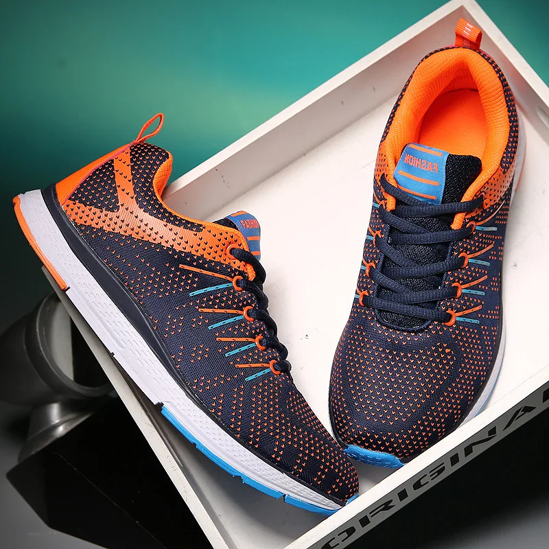 2021 New Shoes Men Lace-up Sneakers Lightweight Outdoor Running Sports Shoes Mesh Flat-bottom Breathable Casual Shoes Men Summer
2021 New Shoes Men Lace-up Sneakers Lightweight Outdoor Running Sports Shoes Mesh Flat-bottom Breathable Casual Shoes Men Summer