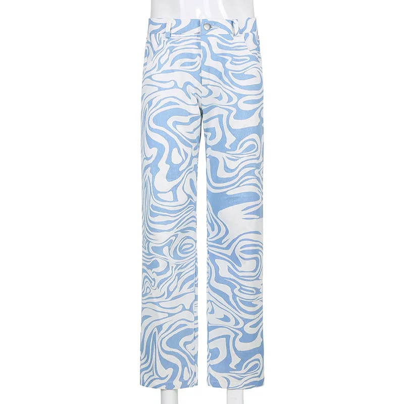 Zebra Print Straight Pants Capris Women Harajuku Baggy High Waist Casual Vintage Korean Style Streetwear Female
Zebra Print Straight Pants Capris Women Harajuku Baggy High Waist Casual Vintage Korean Style Streetwear Female