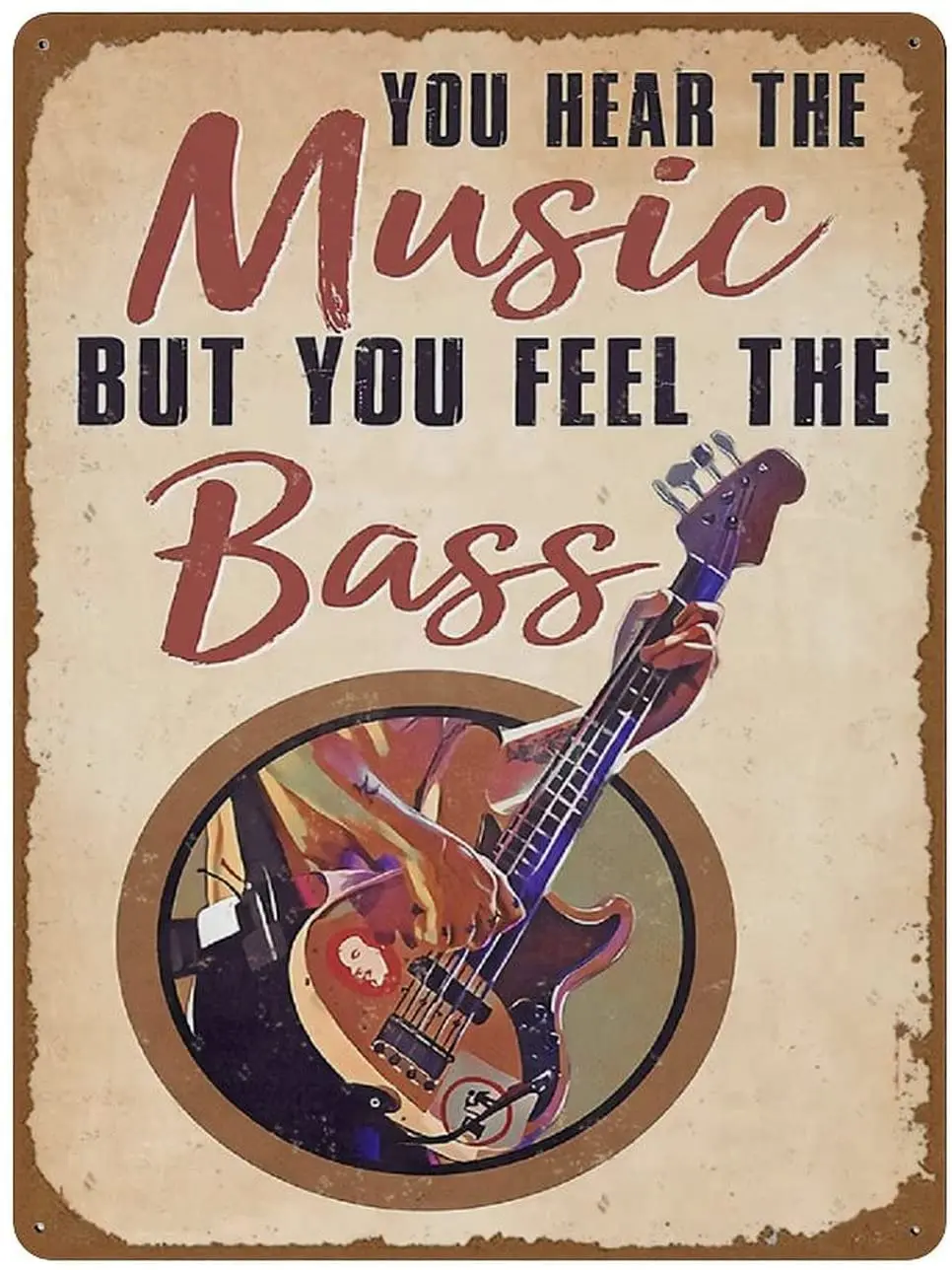 Music Hall Wall Decoration Metal Tin Sign You Hear The Music But You Feel The Bass Home Decoration Pieces Tin Sign 8x12 Inches
Music Hall Wall Decoration Metal Tin Sign You Hear The Music But You Feel The Bass Home Decoration Pieces Tin Sign 8x12 Inches
