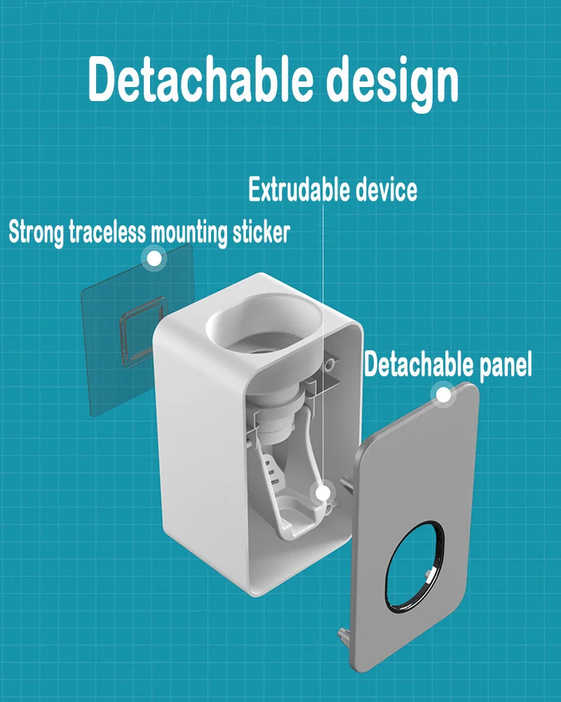Magnetic Adsorption Toothbrush Holder Toothpaste Dispenser Wall Mounted Storage Box Multifunction Bathroom Accessories Set
Magnetic Adsorption Toothbrush Holder Toothpaste Dispenser Wall Mounted Storage Box Multifunction Bathroom Accessories Set