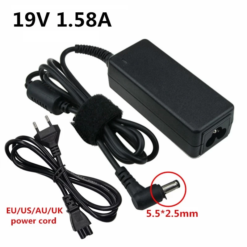 19V 1.58A 30W 5.5*2.5mm AC/DC Adaptor Adapter Charger Power Supply For Asus Laptop Notepads Laptops Netbook EU US AU UK EU plug
19V 1.58A 30W 5.5*2.5mm AC/DC Adaptor Adapter Charger Power Supply For Asus Laptop Notepads Laptops Netbook EU US AU UK EU plug