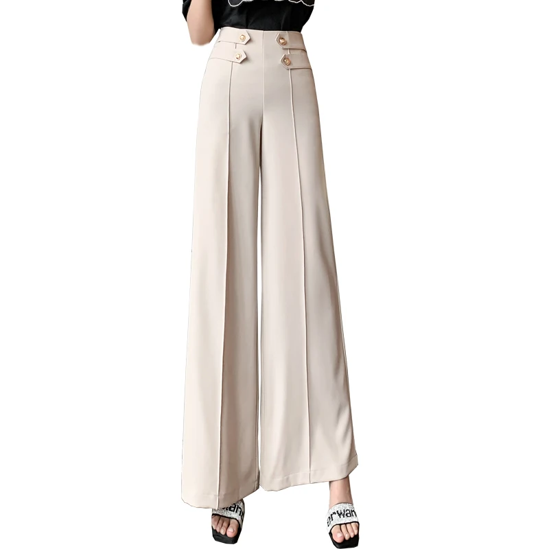 Design Ol Wide Leg Pants Korean Style Pantalon Taille Haute Femme Palazzo Pants Pantalones Mujer Cintura Alta Trousers Women
Design Ol Wide Leg Pants Korean Style Pantalon Taille Haute Femme Palazzo Pants Pantalones Mujer Cintura Alta Trousers Women