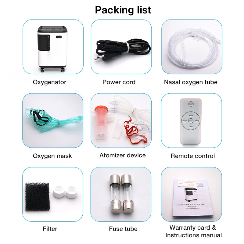 BOXYM Portable 0.5-5L Oxygen Concentrator With Atomization Low Noise High Purity 90%3% Oxygen Machine Flow Adjustable
BOXYM Portable 0.5-5L Oxygen Concentrator With Atomization Low Noise High Purity 90%3% Oxygen Machine Flow Adjustable