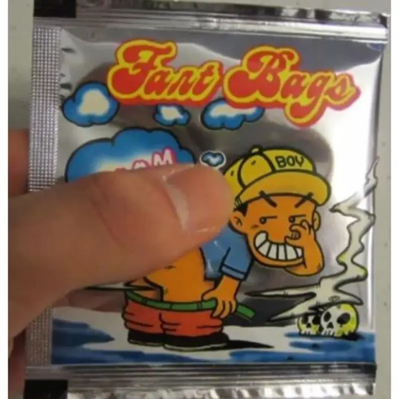 1PC Hot Selling Novelty Fart Bomb Bags Stink Bomb Smelly Funny Gags Practical Jokes Gadgets Toys April fool's Day Halloween Gift
1PC Hot Selling Novelty Fart Bomb Bags Stink Bomb Smelly Funny Gags Practical Jokes Gadgets Toys April fool's Day Halloween Gift