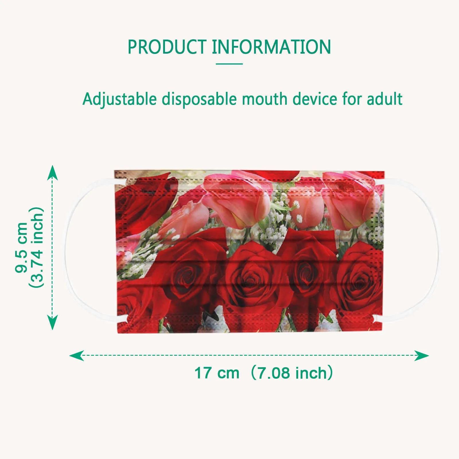 10-100pcs Men Women Outdoor Dustproof Mouth Mask Rose Printed Face Mask Outdoor 3 Layers Earloops Breathable Mascarillas
10-100pcs Men Women Outdoor Dustproof Mouth Mask Rose Printed Face Mask Outdoor 3 Layers Earloops Breathable Mascarillas