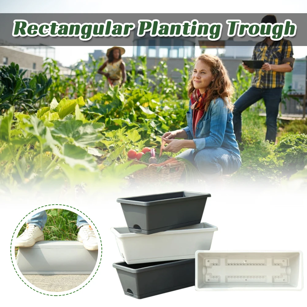 Flower Pot Planters Garden Vegetable Planting Pot Balcony Plastic Large Capacity Accessories Balcony Vegetable Planting Trough
Flower Pot Planters Garden Vegetable Planting Pot Balcony Plastic Large Capacity Accessories Balcony Vegetable Planting Trough