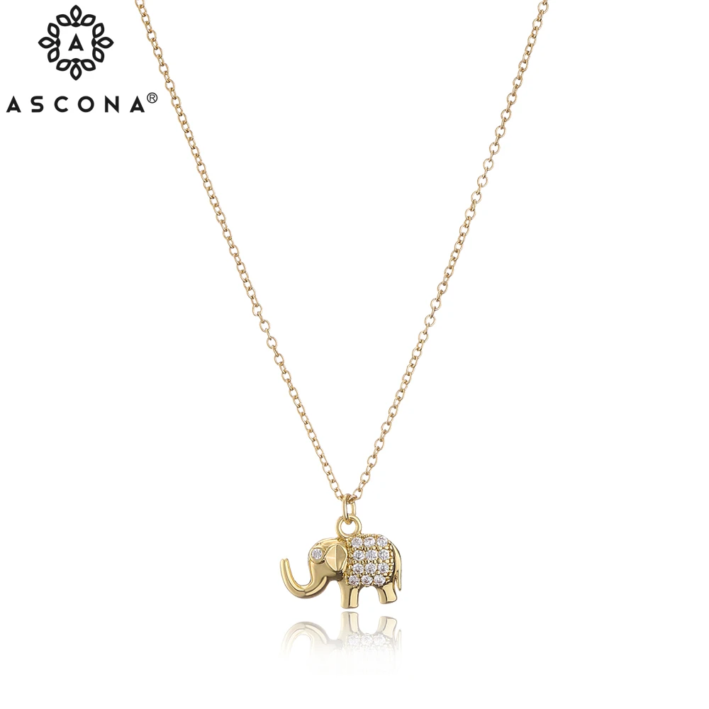 Ascona 2021 Trendy Fashion Cute Gold Women Elephant Cubic Zirconia Necklace Animal Sliding Pendant CZ Necklace Jewelry Gift
Ascona 2021 Trendy Fashion Cute Gold Women Elephant Cubic Zirconia Necklace Animal Sliding Pendant CZ Necklace Jewelry Gift