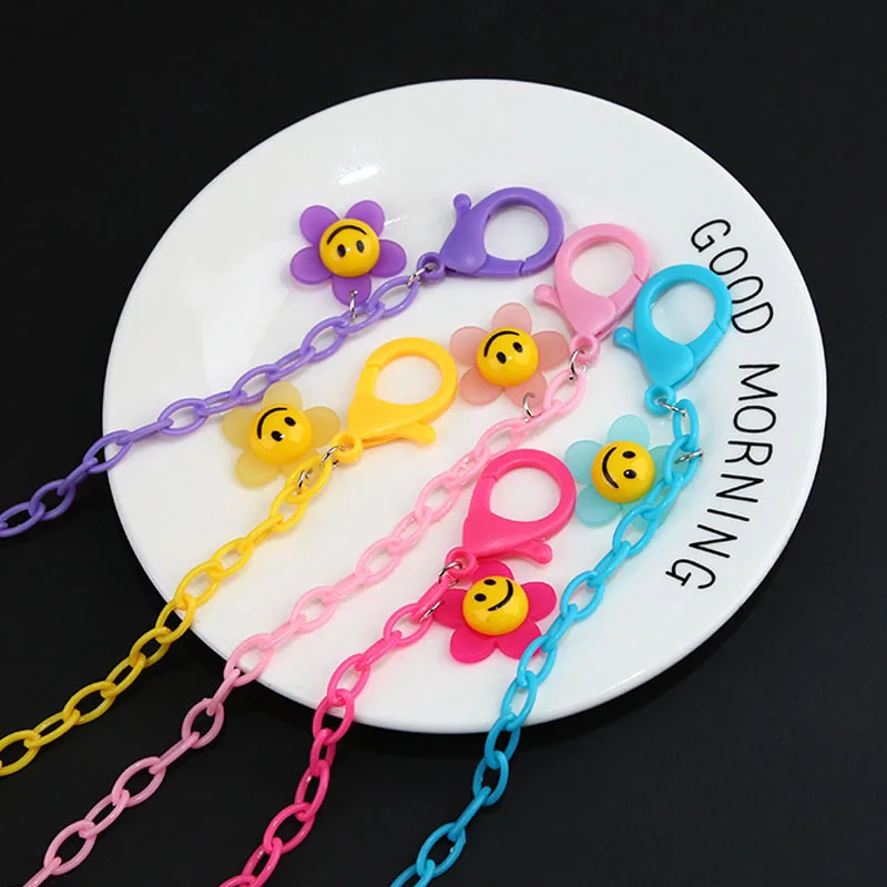 2021 New Acrylic Mask Chain Flower Smile Pendant Mask Rope Holder Lanyard Strap Chains Accessories For Woman Studient
2021 New Acrylic Mask Chain Flower Smile Pendant Mask Rope Holder Lanyard Strap Chains Accessories For Woman Studient