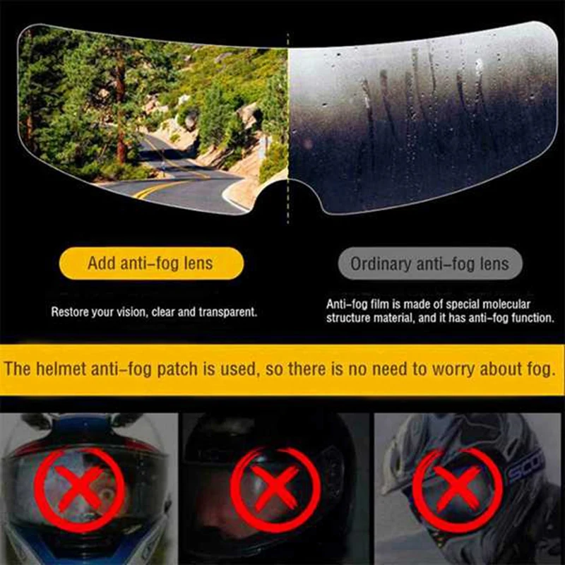 1 Set Universal Motorcycle Helmet Anti-Rain Anti-Fog Film Electric Car Half-Helmet Anti-Fog Lens Patch Accessories
1 Set Universal Motorcycle Helmet Anti-Rain Anti-Fog Film Electric Car Half-Helmet Anti-Fog Lens Patch Accessories