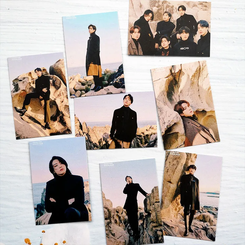 New Kpop Bangtan Boys 2021 Winter Package Same Photocards Memebers Paper Cards Premium Photos DIY Fans Collection Gifts 8Pcs/Set
New Kpop Bangtan Boys 2021 Winter Package Same Photocards Memebers Paper Cards Premium Photos DIY Fans Collection Gifts 8Pcs/Set