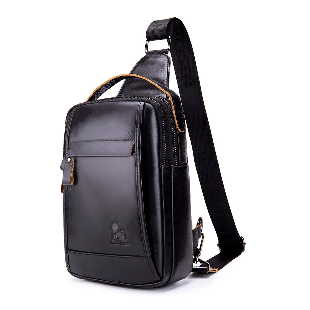 New Men's Chest Bag First Layer Cowhide Retro Shoulder Bags Oil Wax Leather Fashion Large-capacity Bag for men
New Men's Chest Bag First Layer Cowhide Retro Shoulder Bags Oil Wax Leather Fashion Large-capacity Bag for men