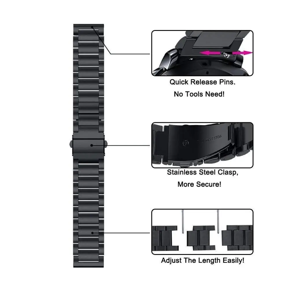 22mm 20mm Metal strap For Samsung Galaxy Watch 46mm/Huawei watch GT2/Amazfit GTR Replacement bracelet strap for Samsung Watch 3
22mm 20mm Metal strap For Samsung Galaxy Watch 46mm/Huawei watch GT2/Amazfit GTR Replacement bracelet strap for Samsung Watch 3