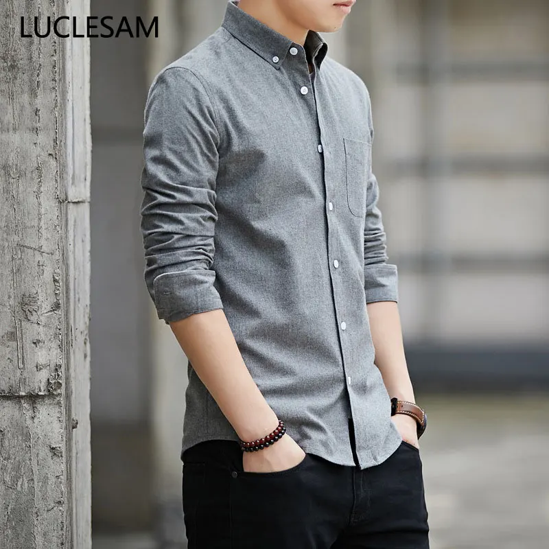 Long Sleeve Male Oxford Shirts Button Down Shirts with Pocket for Mens Casual Streetwear Fashion Men Clothes Camisas Para Hombre
Long Sleeve Male Oxford Shirts Button Down Shirts with Pocket for Mens Casual Streetwear Fashion Men Clothes Camisas Para Hombre