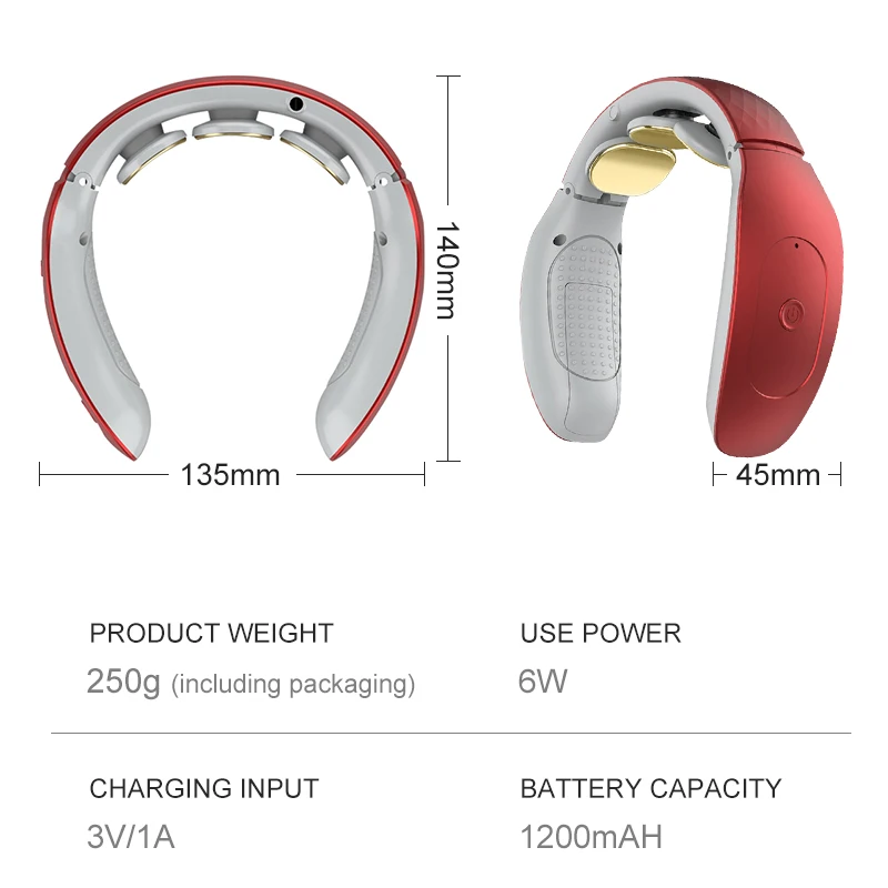 Bisd New Electric Pulse Back and Neck Massager Far Infrared Three Heating Patch Cervical Pain Relief Tool Health Care Relaxation
Bisd New Electric Pulse Back and Neck Massager Far Infrared Three Heating Patch Cervical Pain Relief Tool Health Care Relaxation