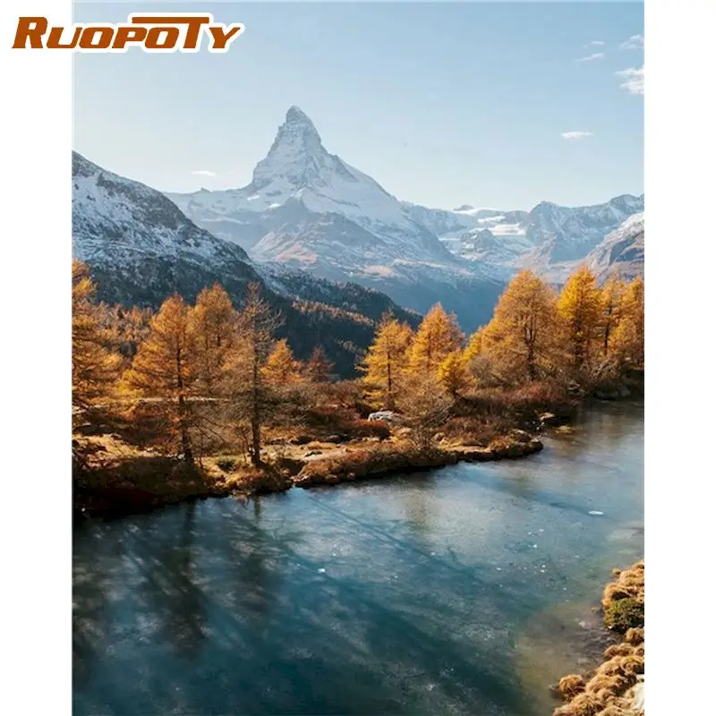 RUOPOTY DIY Painting By Numbers Lake Picture On Canvas Landscape Coloring By Numbers Home Decor Acrylic paints
RUOPOTY DIY Painting By Numbers Lake Picture On Canvas Landscape Coloring By Numbers Home Decor Acrylic paints