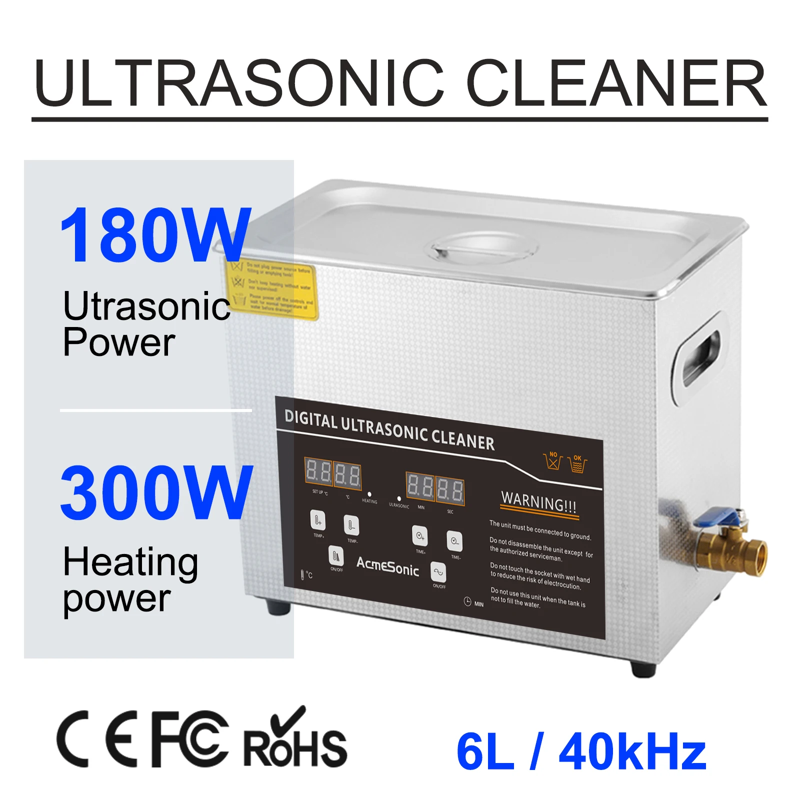 Ультразвуковой очиститель C430, 180 л, 40 кГц, Вт 
Ультразвуковой очиститель C430, 180 л, 40 кГц, Вт