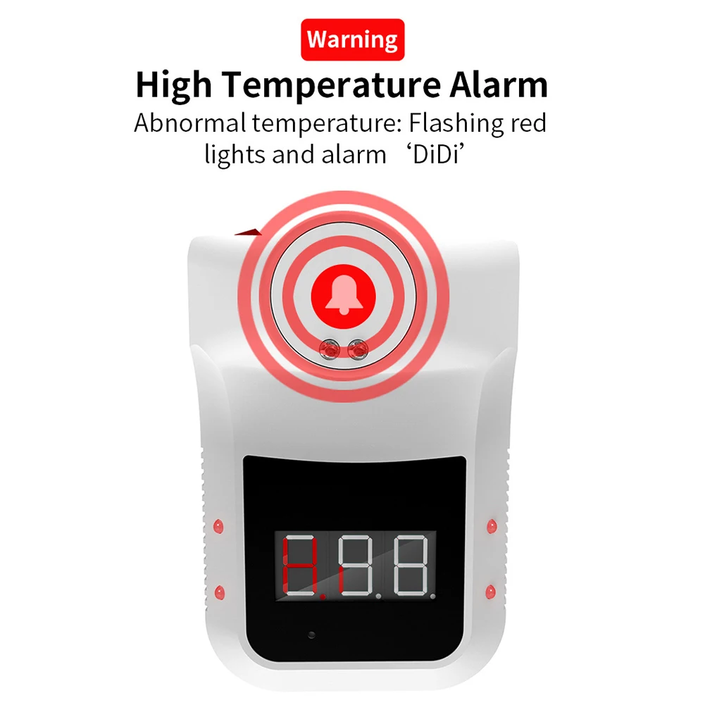 Wall-Mounted Infrared Thermometer Non-Contact Hand Free Forehead Thermometer for Offices Factories Schools Mall Subway D
Wall-Mounted Infrared Thermometer Non-Contact Hand Free Forehead Thermometer for Offices Factories Schools Mall Subway D