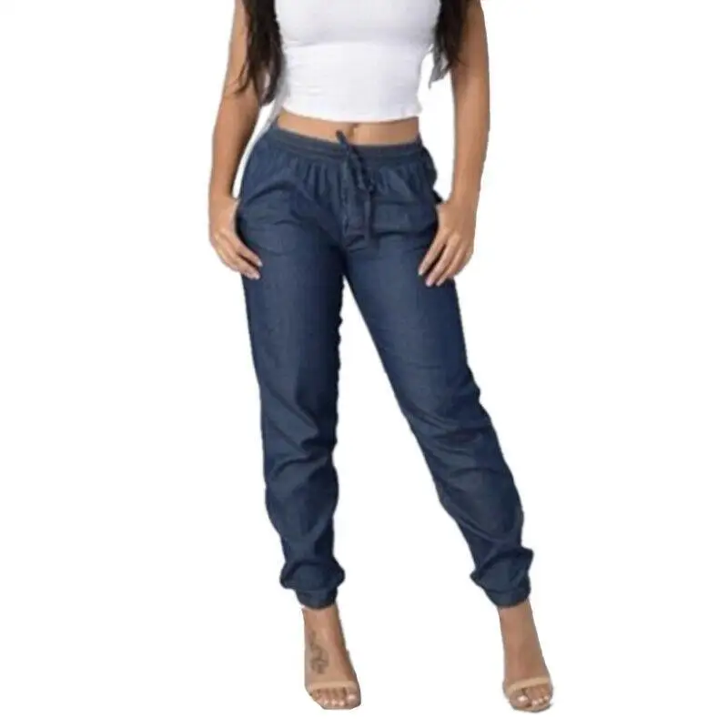 Women Fashion Loose Jeans Drawstring Elastic Waiste Casual Denim Long Pants Trousers Plus Size
Women Fashion Loose Jeans Drawstring Elastic Waiste Casual Denim Long Pants Trousers Plus Size