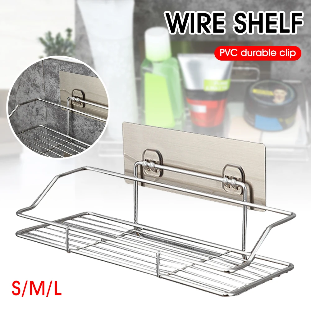 Wall Mounted Bathroom Shelves Floating Shelf Shower Hanging Basket Shampoo Holder WC Accessories Kitchen Seasoning Storage Rack
Wall Mounted Bathroom Shelves Floating Shelf Shower Hanging Basket Shampoo Holder WC Accessories Kitchen Seasoning Storage Rack