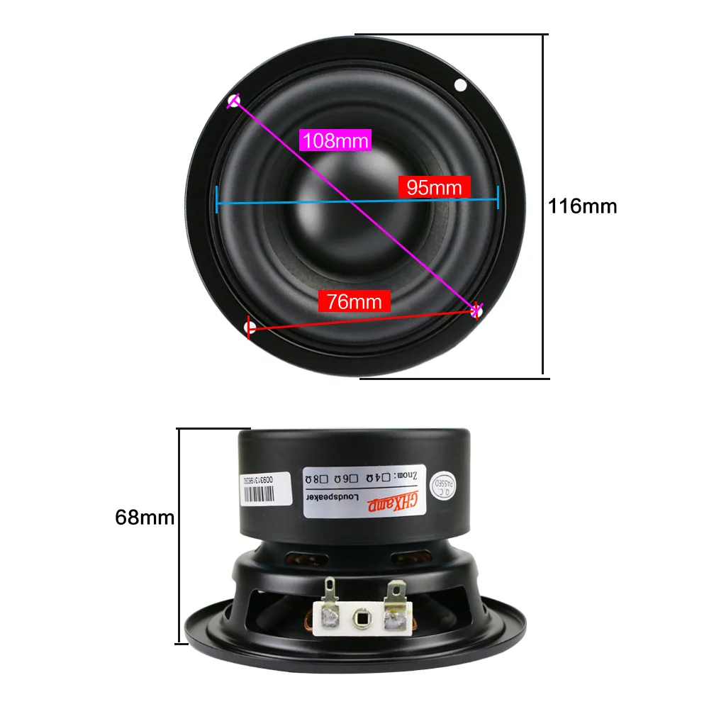 4 Inch Woofer Subwoofer Speaker Unit 4ohm 40w Polymer Cap Long Stroke Rubber For Computer Multimedia Speaker Upgrade 1pc
4 Inch Woofer Subwoofer Speaker Unit 4ohm 40w Polymer Cap Long Stroke Rubber For Computer Multimedia Speaker Upgrade 1pc