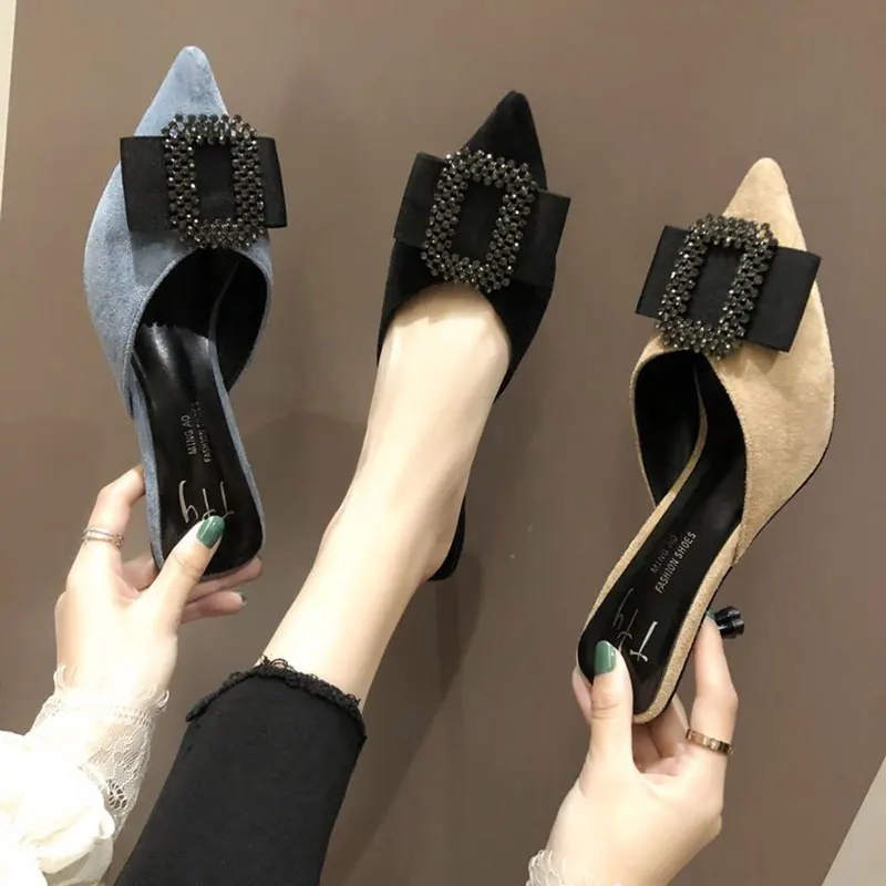Stilettos Slipper Fashion Women Half Slippers High-Heeled Stilettos Slides Shoes For Women2021 Loafers Casual Slipper Size 35-39
Stilettos Slipper Fashion Women Half Slippers High-Heeled Stilettos Slides Shoes For Women2021 Loafers Casual Slipper Size 35-39