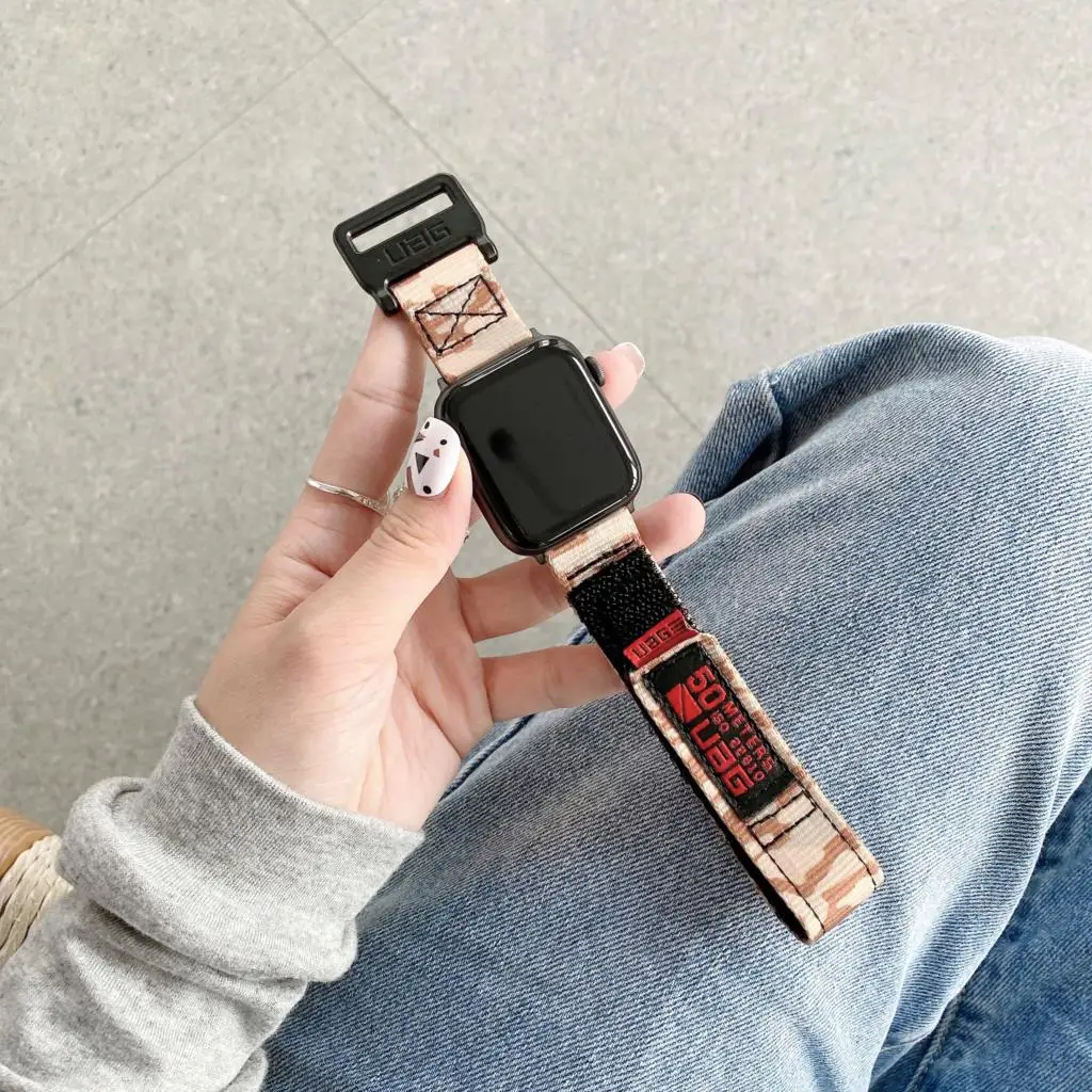 Ремешок UAG для Apple watch band 44 мм 40 нейлоновый браслет magic loop iWatch series 7 6 5 4 Se 41/45 42 38 |