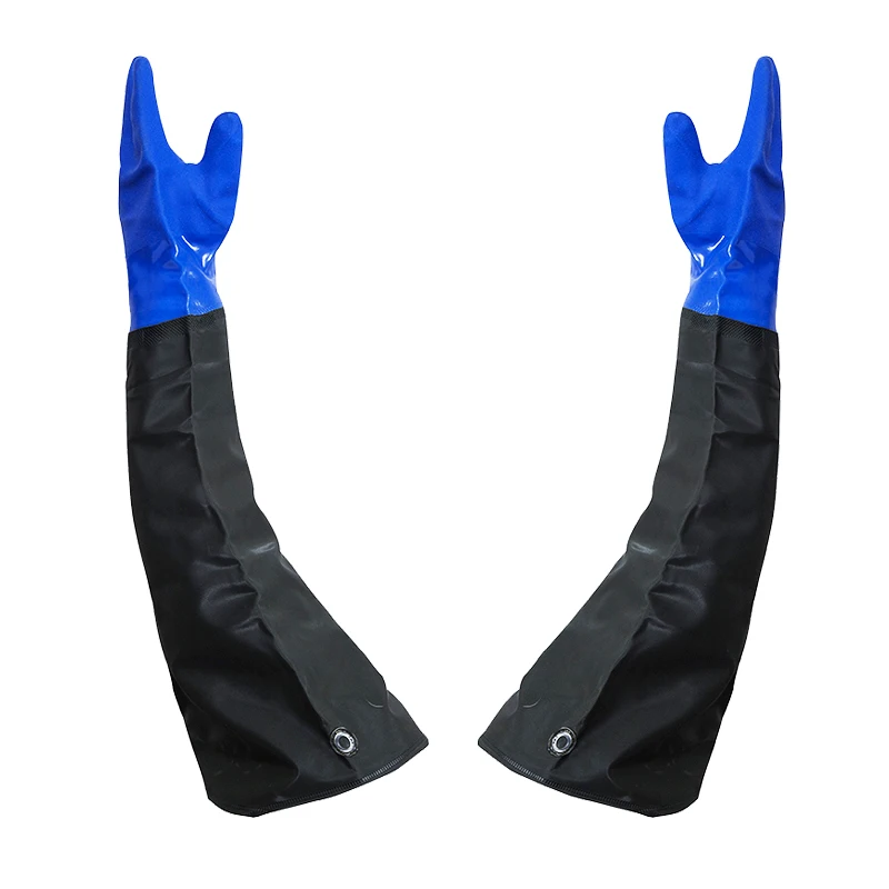 Waterproof gloves wear-resistant thickened lengthened gloves 
Waterproof gloves wear-resistant thickened lengthened gloves