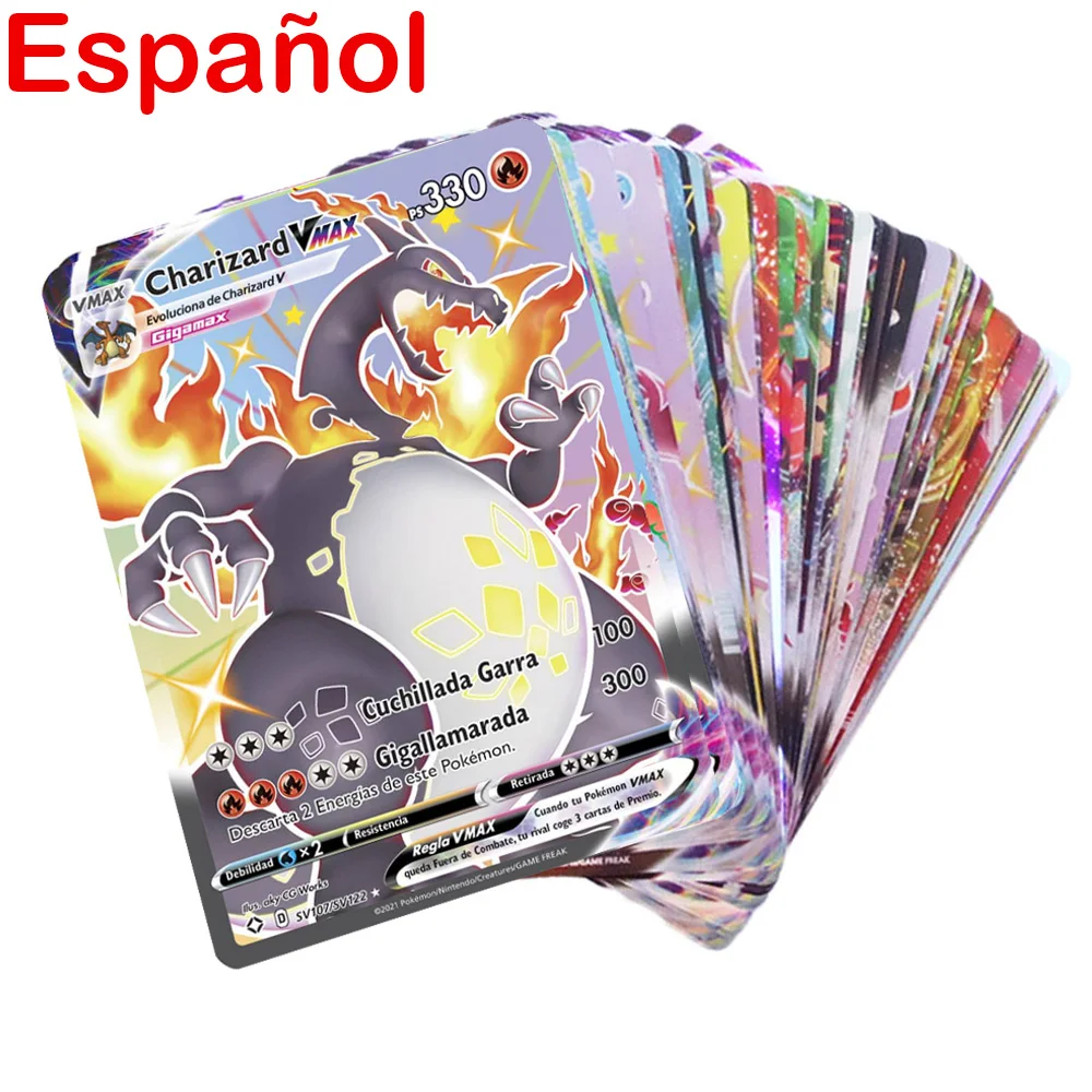 20-300Pcs Spanish Version Pokemon Card Featuring 300V VMAX 200 Gx 100 Tag Team Game
20-300Pcs Spanish Version Pokemon Card Featuring 300V VMAX 200 Gx 100 Tag Team Game
