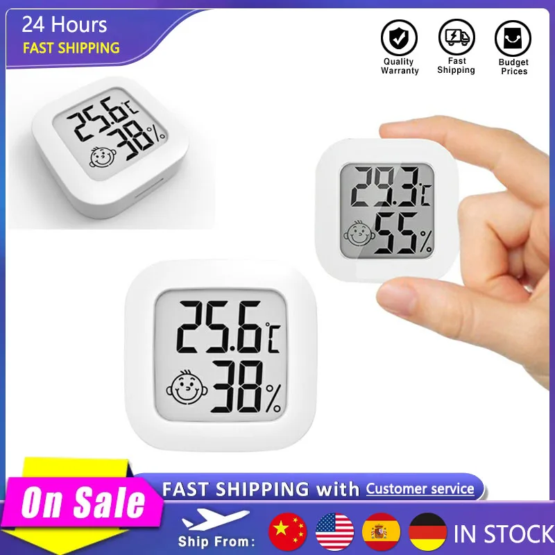 Mini Indoor Thermometer Digital LCD Temperature Sensor Humidity Room Hygrometer Meter Gauge Environmental Weather Station
Mini Indoor Thermometer Digital LCD Temperature Sensor Humidity Room Hygrometer Meter Gauge Environmental Weather Station