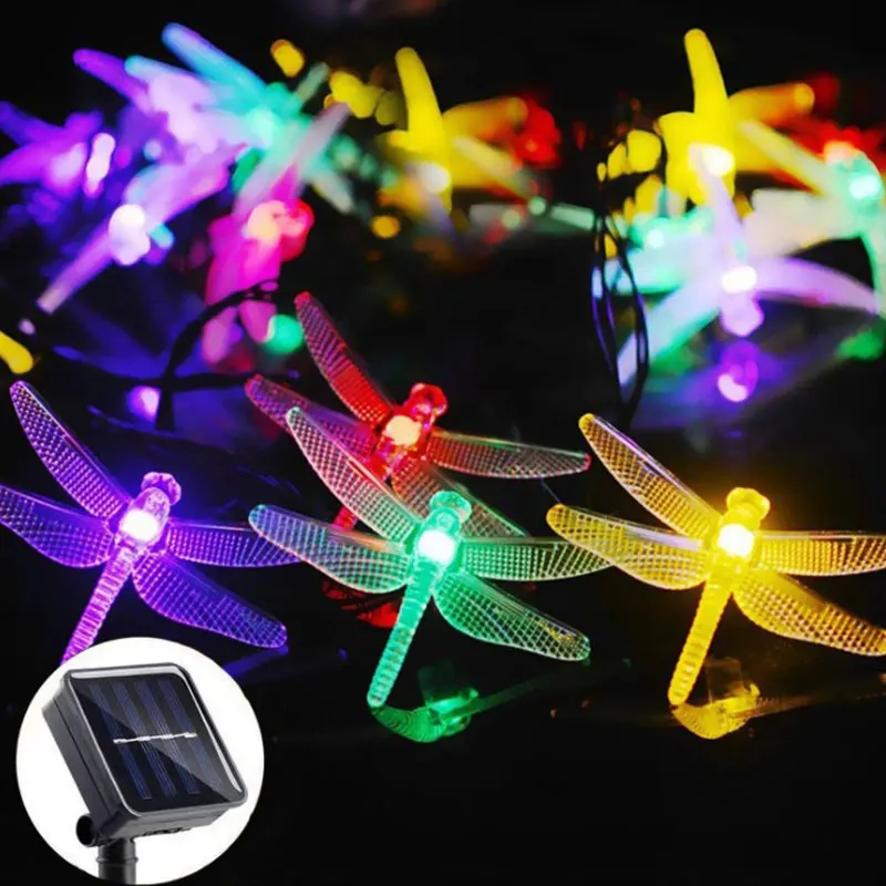 5m Solar Garlands String Lights Outdoor Dragonfly Solar Power Lamps Outdoor Fence Patio Light Christmas Decoration Lamp
5m Solar Garlands String Lights Outdoor Dragonfly Solar Power Lamps Outdoor Fence Patio Light Christmas Decoration Lamp