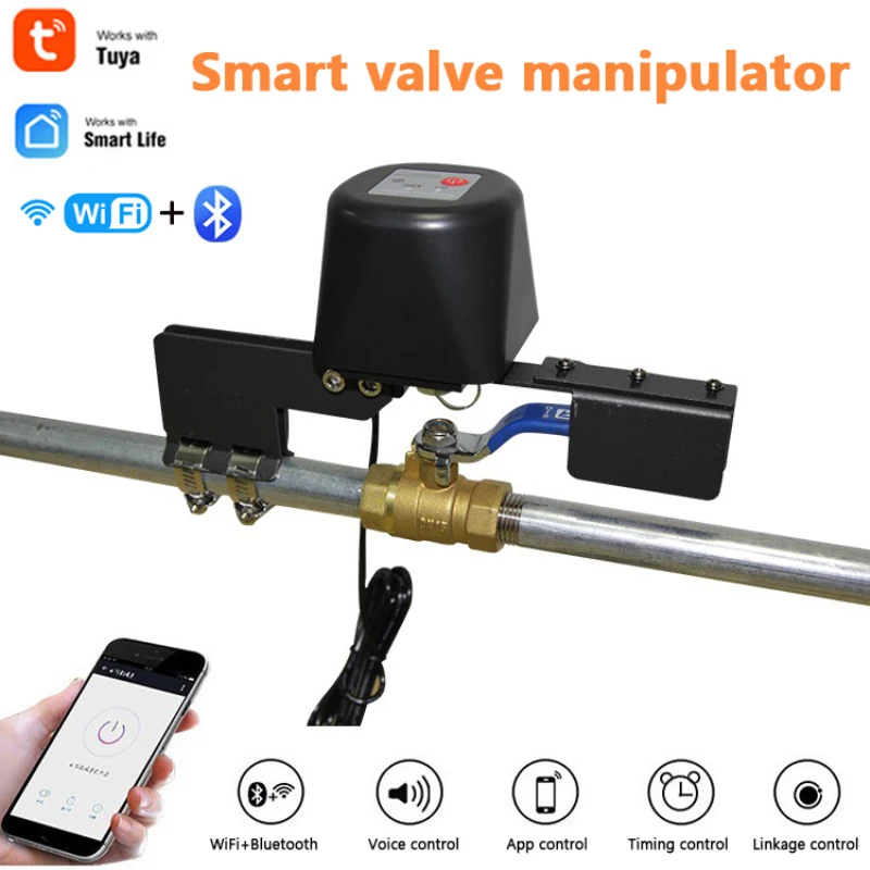 Tuya ZigBee Valve WIFI+Bluetooth Smart Water/Gas Valve Smart Home Automation Control Work With Alexa Google Assistant Smart Life
Tuya ZigBee Valve WIFI+Bluetooth Smart Water/Gas Valve Smart Home Automation Control Work With Alexa Google Assistant Smart Life