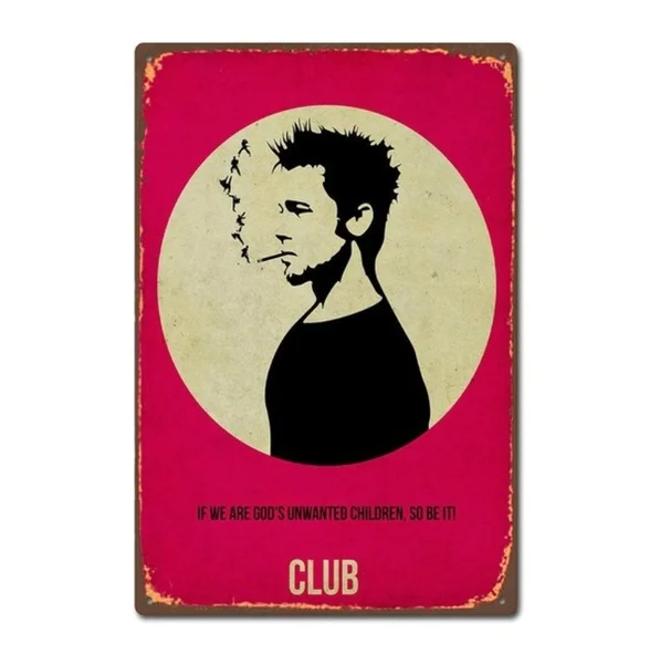 Fight Club Metal Tin Sign Metal Decor Wall Decor Door Plaque,Vintage Decor/Home Decor/Office Decor/Garage Decor/Bar
Fight Club Metal Tin Sign Metal Decor Wall Decor Door Plaque,Vintage Decor/Home Decor/Office Decor/Garage Decor/Bar
