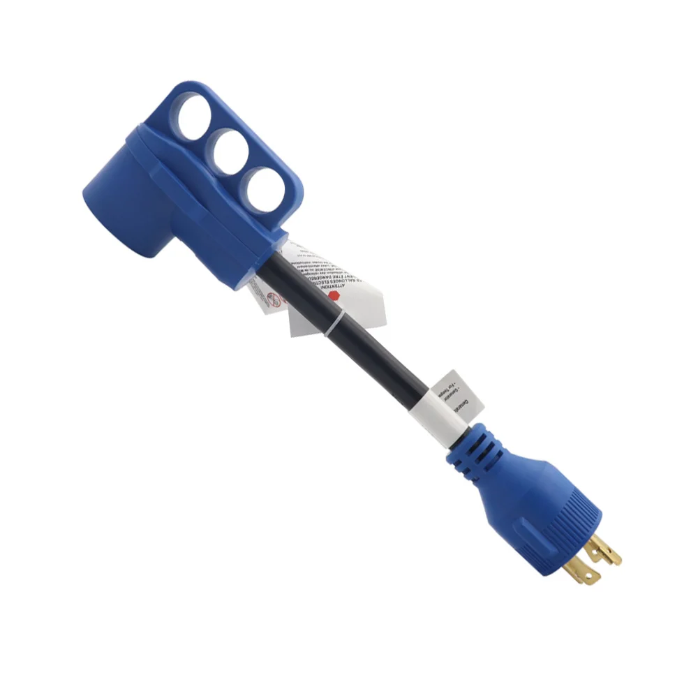 RV Charging Parts 30 to 50A Power Adapter Cord 3-Prong Generator Charging Cable
RV Charging Parts 30 to 50A Power Adapter Cord 3-Prong Generator Charging Cable
