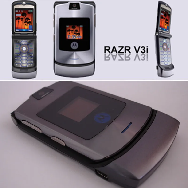 Восстановленное Motorola/Motorola V3i мобильный телефон металлическая складная рукоятка